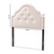 Baxton Studio Cora Light Pink Velvet Upholstered Twin Size Headboard 154-9317 - alternate 3